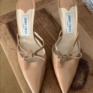 Jimmy choo nude mule size 39